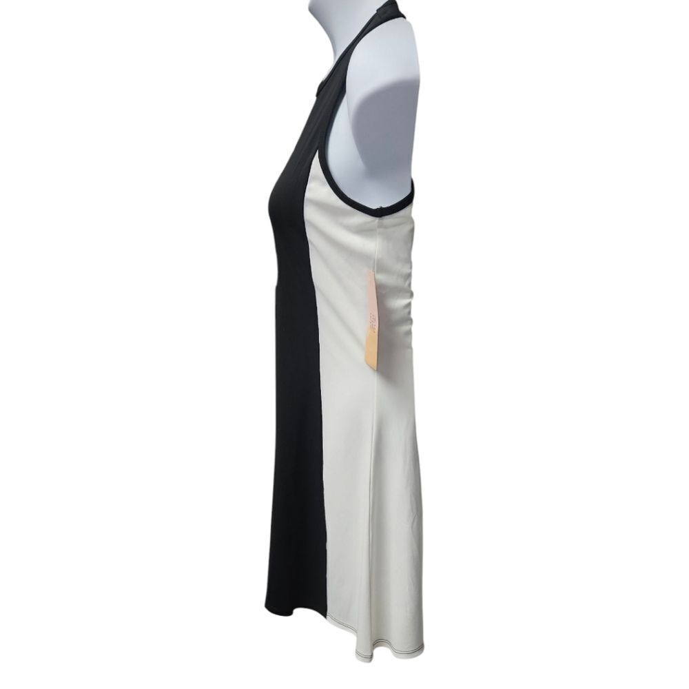 FLEXβTIME Women's Color Block Fit & Flare Black & White Mini Dress Size Medium - Picture 10 of 15